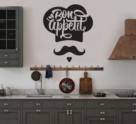 Sticker Bucatarie - Bon appetite (chef) - Img 2