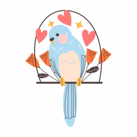 Sticker Copii - Cute parrot - Img 2