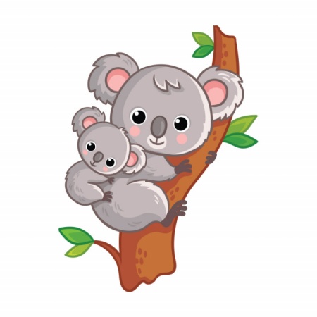 Sticker Copii - Koala cu pui - Img 2