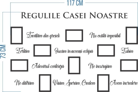 Sticker De Perete Regulile Casei Noastre - Img 4