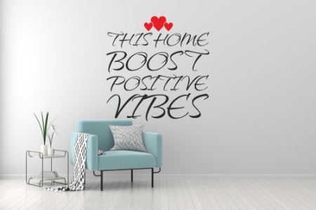 Sticker De Perete This Home Boost Positive Vibes - Img 6