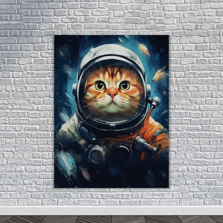 Tablou Animale Fantastice - Astro Ginger Cat - Img 3