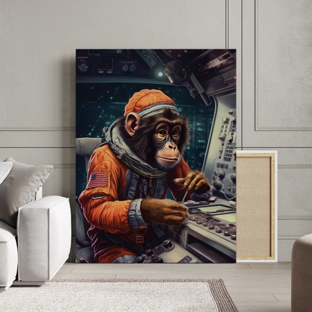 Tablou Animale Fantastice - Spaceship Monkey - Img 2