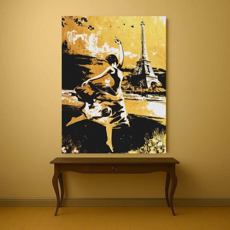 Tablou Canvas - Ballerina in Paris - Img 4