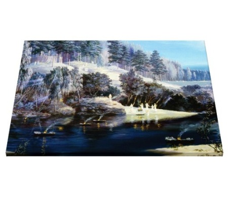 Tablou Canvas Efect Pictura - Peisaj de iarna - Img 5