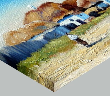 Tablou Canvas Efect Pictura Ulita Satului - Img 2