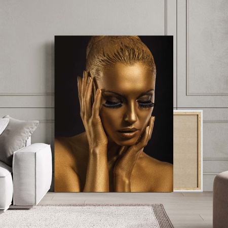 Tablou Canvas - Golden portrait - Img 2