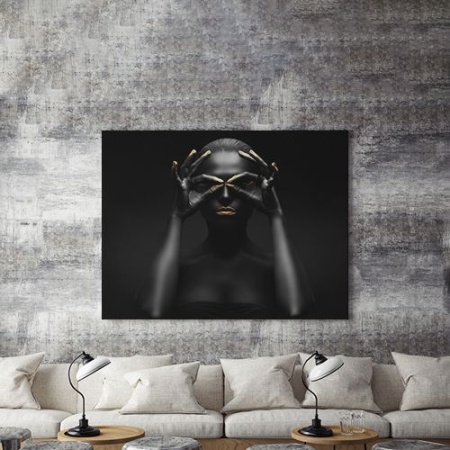 Tablou Canvas Golden Tribal 1 - Img 4