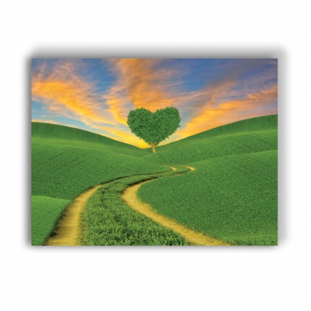 Tablou Canvas Green Heart Tree - Img 4