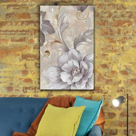 Tablou canvas - Imitatie tapiserie vintage cu flori (Floral 215) - Img 3