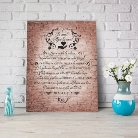 Tablou Canvas In Acest Apartament - Zid