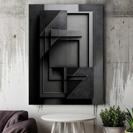 Tablou Canvas Modern Abstract - 3D Monlolith gates - Img 3