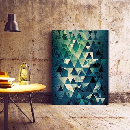 Tablou Canvas Modern Abstract - Abstract geometric wall - Img 2