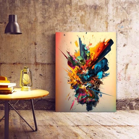 Tablou Canvas Modern Abstract - Colorful freeze - Img 2