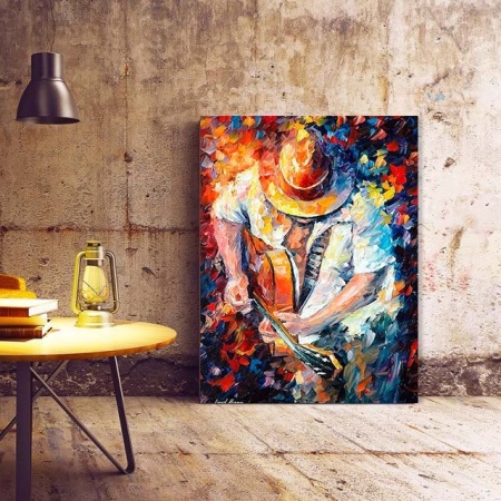 Tablou Canvas Modern Abstract - Guitar serenade - Img 3