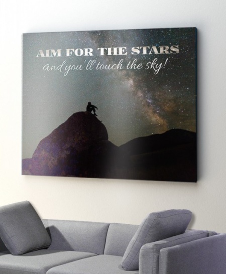 Tablou Canvas Motivational - Aim For The Stars - Img 4