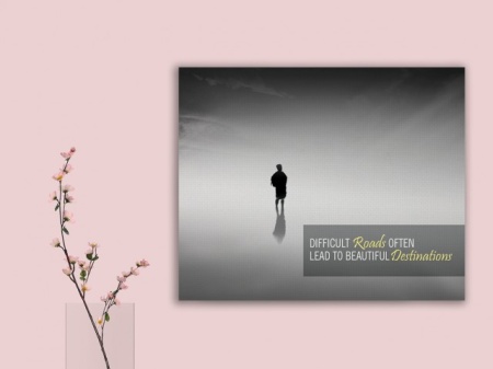 Tablou Canvas Motivational - Difficult Roads - Img 3