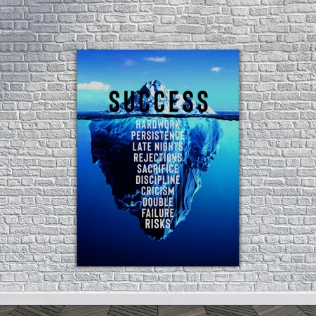 Tablou Canvas Motivational - Success (blue iceberg) - Img 4