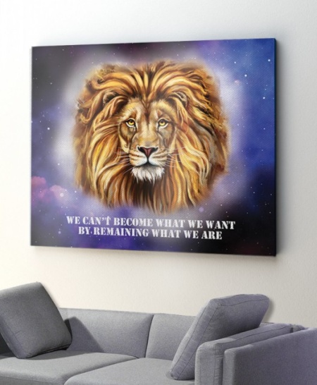 Tablou Canvas Motivational - Wise Lion - Img 2