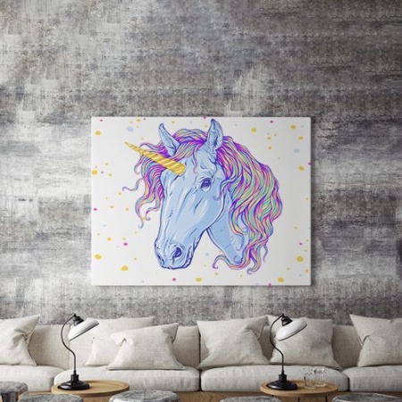 Tablou Canvas Painted Unicorn 01 - Img 3