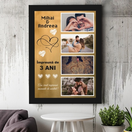 Tablou Canvas Personalizat - Am creat momente de neuitat (4 poze) - Img 3