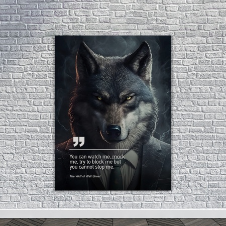 Tablou Canvas Personalizat - Business Animals - Wolf - Img 4