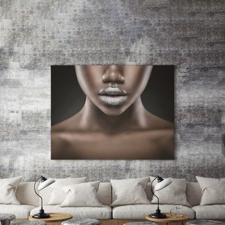 Tablou Canvas Silver Lips - Img 4