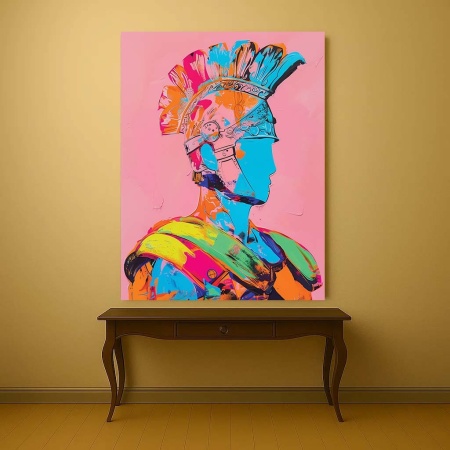Tablou Canvas - Urban Art Roman Soldier - Img 4