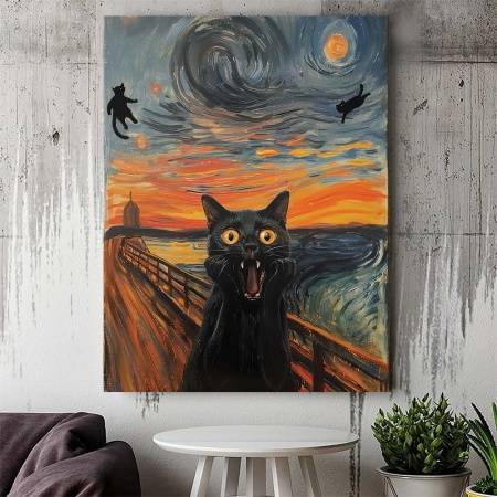 Tablou Canvas - Urban art The Scream - Img 3