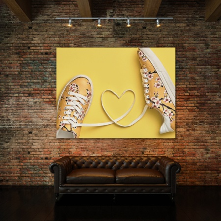 Tablou Canvas Yellow Love - Img 4
