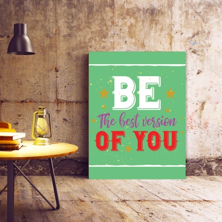 Tablou Motivational - Be The Best Version Of You (Typography) - Img 2