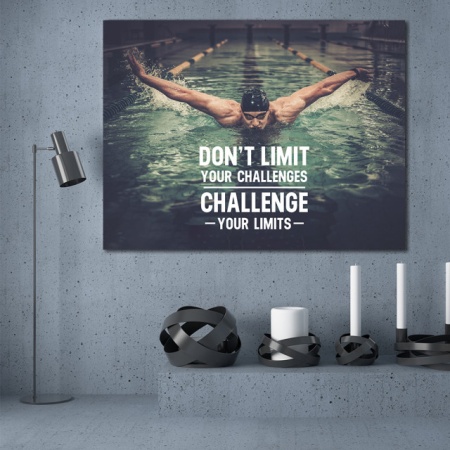 Tablou Motivational - Don't limit your challenges - Img 3