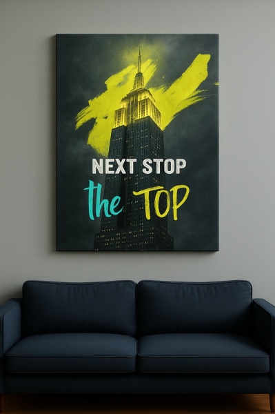 Tablou Motivational - Empire State Building - Next stop the top - Img 7