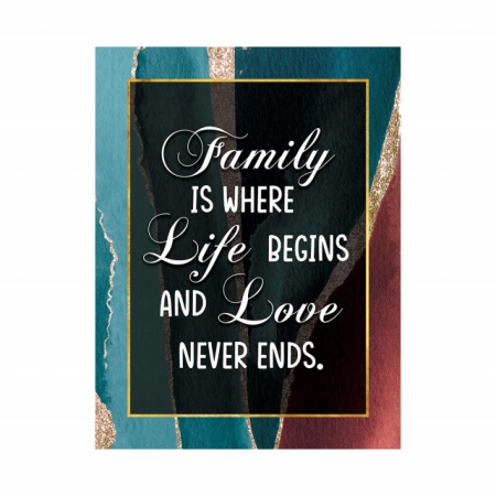 Tablou Motivational - Family is where life begins - Img 3