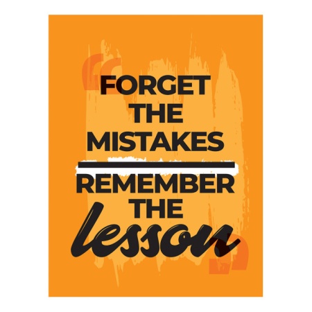 Tablou Motivational - Forget The Mistakes - Img 4