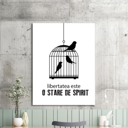 Tablou Motivational - Libertatea Este O Stare De Spirit - Img 2