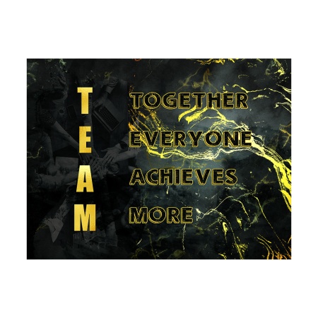 Tablou Motivational - Team (golden words) - Img 5