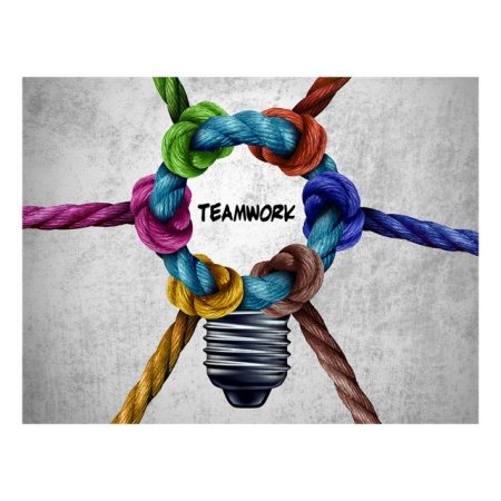 Tablou Motivational - Teamwork (Knots) - Img 4
