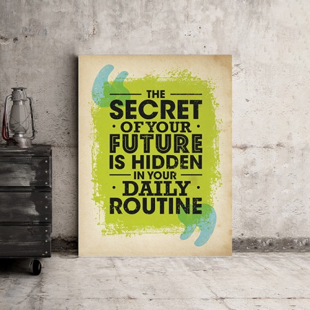 Tablou Motivational - The Secret Of Your Future - Img 4