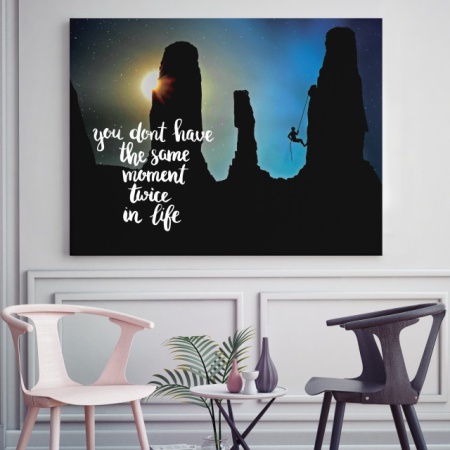 Tablou Motivational - You Don't Have The Same Moment Twice - Img 2