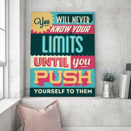 Tablou Motivational - You Will Never Know Your Limits - Img 3
