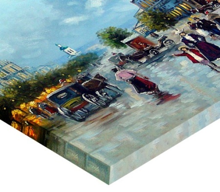 Tabloul Canvas Efect Pictura La Promenada - Img 2