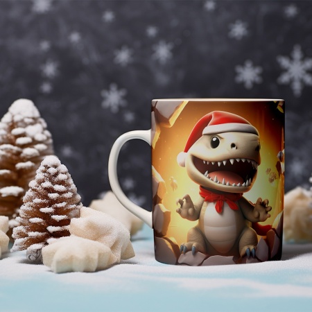 Cana De Craciun - Cute Angry Dino - Img 2
