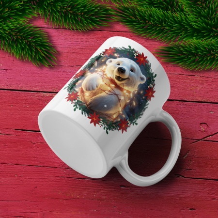 Cana De Craciun - Joyful Polar Bear (mesaj personalizat) - Img 3