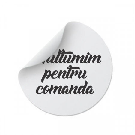 Etichete personalizate MULTUMIM, 100 buc, PVC, rezistente la apa - Img 4