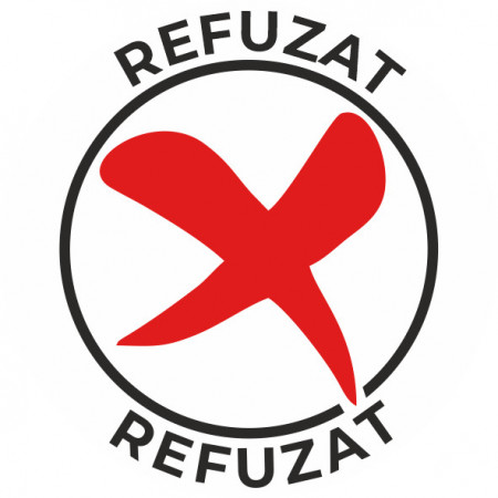 Etichete personalizate REFUZAT, 100 buc, PVC, rezistente la apa - Img 2