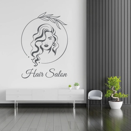 Hair Salon (circle with leaves) - Img 2