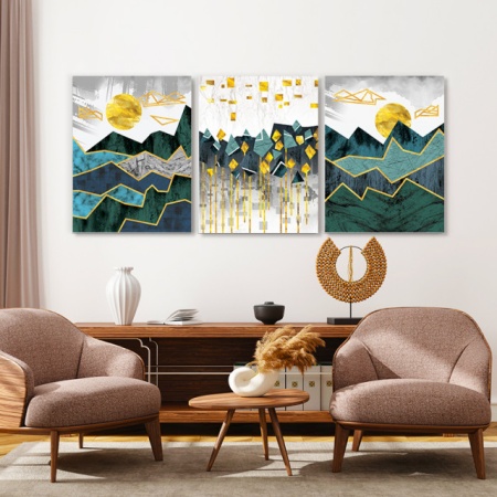 Set Tablouri Canvas - Abstract Mountain