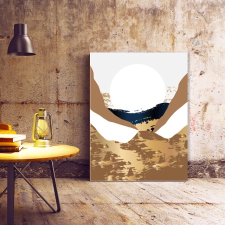 Set Tablouri Canvas - Golden Autumn Abstract Landcsape - Img 6
