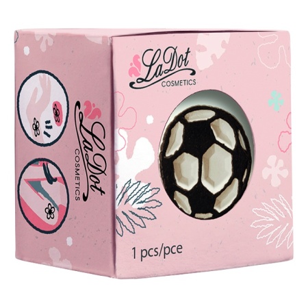 Ștampilă ceramică tatuaje temporare LaDot Cosmetics, S – Minge fotbal - Img 3